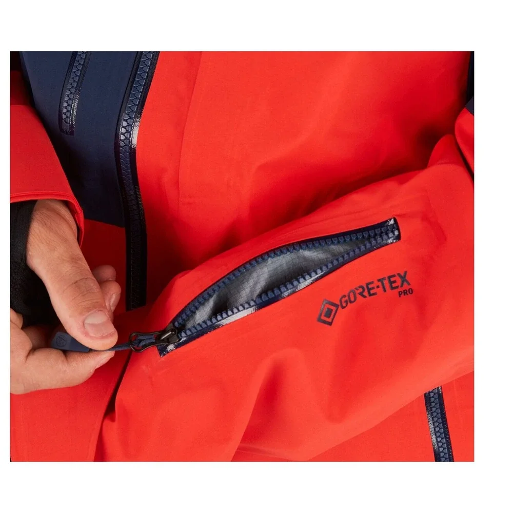 Marmot BL Pro Jacket Mens Gore-Tex Pro Ski Snowboard Shell Red Navy RECCO‎